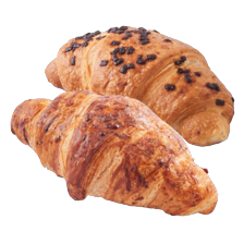 Ham-kaas, kaas of chocolade croissant